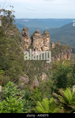 Die drei Schwestern vom Echo Point, Blue Mountains, New South Wales, Australien Stockfoto