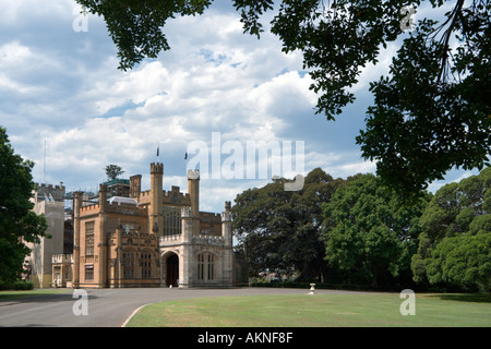 Old Government House, Royal Botanic Gardens, Sydney, New South Wales, Australien Stockfoto