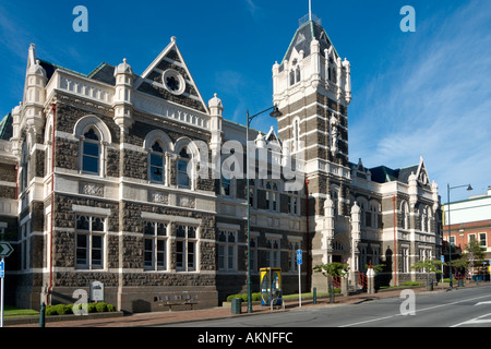 Der Justizpalast auf Stuart Street, Dunedin, Otago, Südinsel, Neuseeland Stockfoto