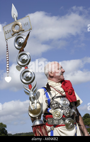 Roman Signifer Fahnenträger Stockfoto