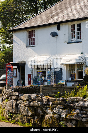 Postamt Dorf speichert bei Postbridge Dartmoor National Park Devon UK Stockfoto