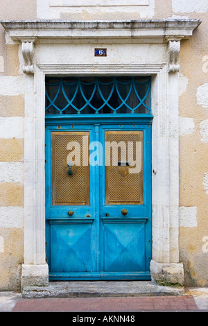Traditionelle Tür am Ile De Ré in Frankreich Stockfoto