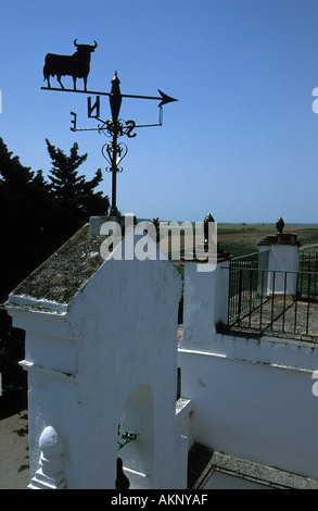 Ein Osborne-Finca in der Nähe von El Puerto Stockfoto