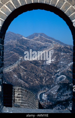 Great Wall Of China, in der Nähe von Peking, China Stockfoto