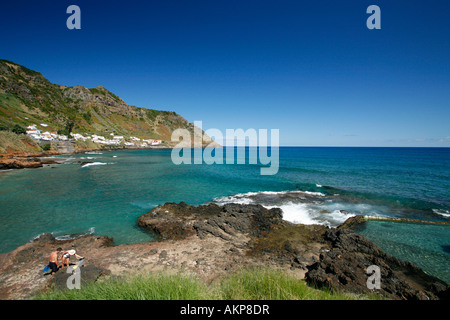 Sao Lourenço Bucht Santa Maria Insel Azoren Inseln Portugal Stockfoto