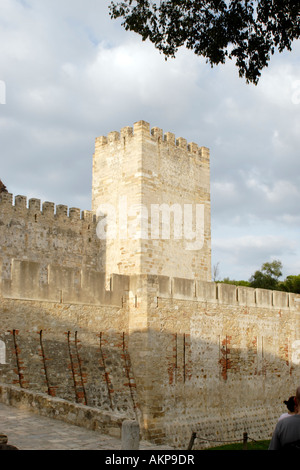 Castelo Sao George - Burg St. George, Lissabon, Portugal Stockfoto