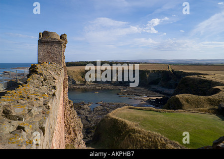 Blick vom Tantallon Castle in der Nähe von North Berwick in East Lothian, Schottland alten Hochburg der Douglas-clan Stockfoto