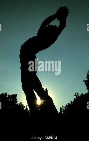 Athen-Statue Diskuswerfer in der Nähe von alten Olympiastadion Stockfoto