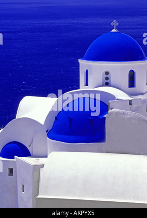 Griechisch-orthodoxe Kirche in Fira Santorini Stockfoto