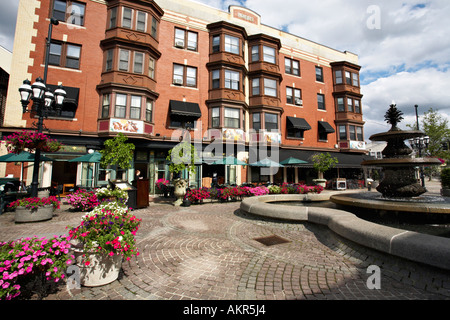 DePasquale Square, Federal Hill, Providence, RI Rhode Island USA Stockfoto