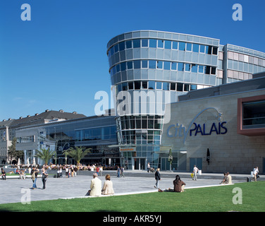 Stadt Palais, Neue Mercatorhalle, Neue Mitte in Duisburg, Rhein, Ruhrgebiet, Nordrhein-Westfalen Stockfoto