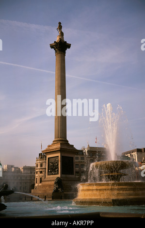 Die Nelsonsäule, Trafalgar Square, Stockfoto