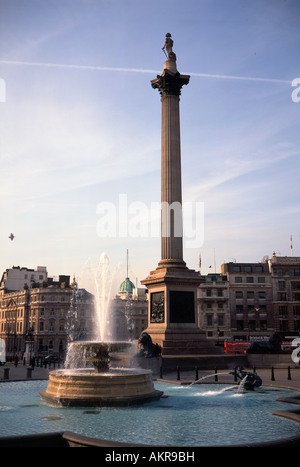 Die Nelsonsäule, Trafalgar Square Stockfoto