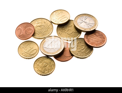 Euro-Münzen Stockfoto