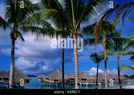 Frankreich, Französisch-Polynesien, Gesellschaft Schären, Inseln unter dem Winde, Bora-Bora, St. Regis Resort Stockfoto
