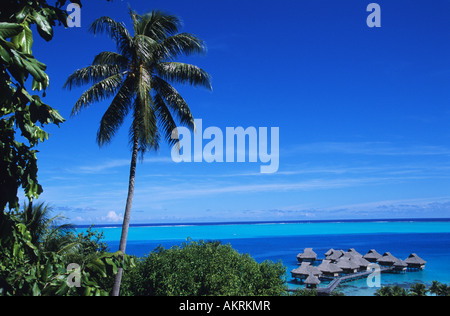 Frankreich, Französisch-Polynesien, Gesellschaft Schären, Inseln unter dem Winde Bora Bora Nui Resort Stockfoto