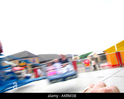 Abstrakte Bewegung auf Twister Messegelände fahren Stockfoto