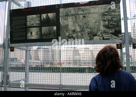 Ground Zero in New York City Stockfoto