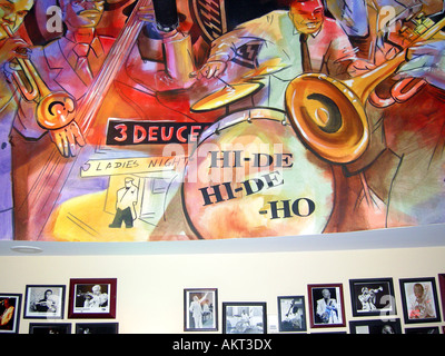 Joe s werden Bop Cafe am Navy Pier in Chicago IL USA Wand Wandbild Wandbilder Stockfoto