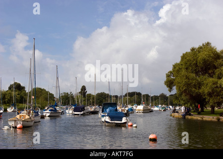 Christchurch-Hafen am Fluss Stour in Dorset Stockfoto