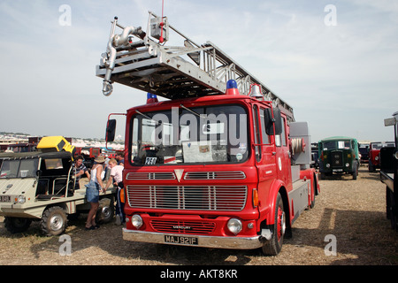 Oldtimer Feuerwehrauto auf Great Dorset Steam Rally 2005 Stockfoto