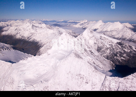 Luftaufnahme des Mount Cook Nationalpark Neuseeland Stockfoto