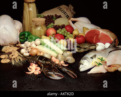 Rohkost für Köche kochen Vorbereitung Küche Bon Appetit Stockfoto