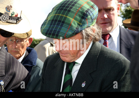 Sir Jackie Stewart interviewt in Goodwood Stockfoto