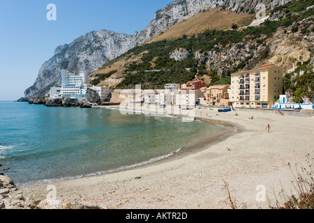 Caleta Strand, Gibraltar Stockfoto