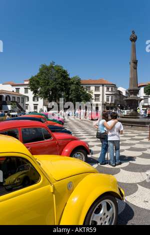 Volkswagen Auto treffen (Clube Carocha da Madeira), Praca Municipio (Hauptplatz), Funchal, Madeira, Portugal Stockfoto