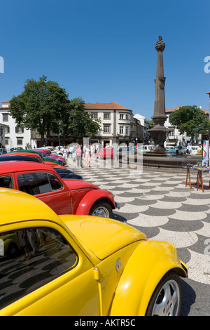 Volkswagen Auto treffen (Clube Carocha da Madeira), Praca Municipio (Hauptplatz), Funchal, Madeira, Portugal Stockfoto