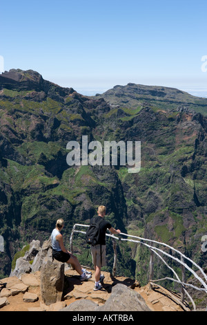Blick vom Pico de Arieiro, Madeira, Portugal Stockfoto