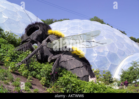 Robert Bradfords Biene im Eden Project, Boldeva, St Austell, Cornwall, England UK Stockfoto