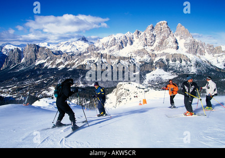 Skigebiet Faloria Cortina d ' Ampezzo Dolomiten Venetien Italien Stockfoto