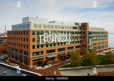 Bond Street Wharf Fells Point Baltimore Maryland Stockfoto