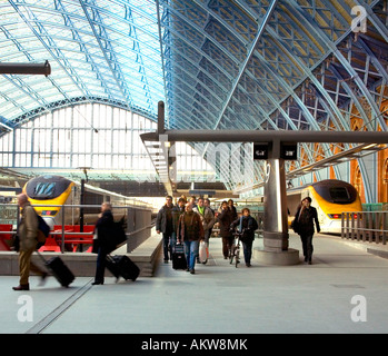 Neuen Eurostar-Terminal St. Pancras Station in London Stockfoto