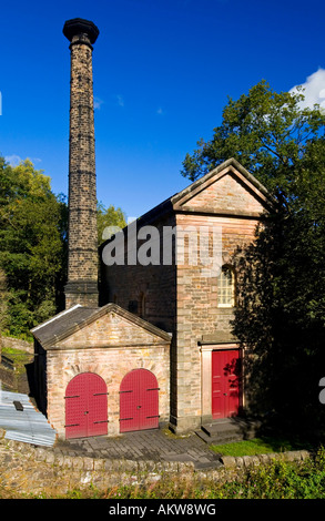 Leawood Pumping Station ein Watt Beam Motor am Cromford-Kanal in der Nähe von Matlock Bath in Derbyshire Peak District England Großbritannien Stockfoto