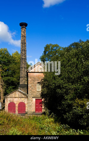 Leawood Pumping Station ein Watt Beam Motor am Cromford-Kanal in der Nähe von Matlock Bath in Derbyshire Peak District England Großbritannien Stockfoto