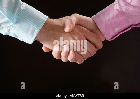 Schütteln Sie Hände, close-up Stockfoto