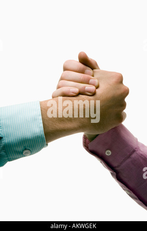 Handshake, close-up Stockfoto