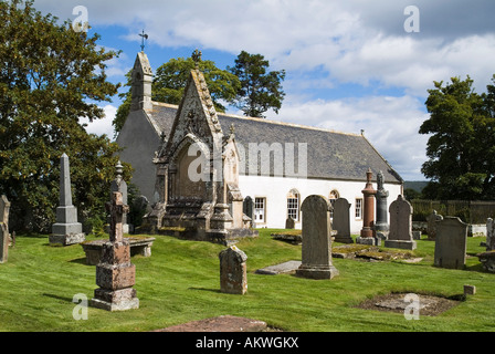 dh KINCARDINE SUTHERLAND Baronet Ross Familiengrab Kincardine Croick und Edderton Friedhof Kirche Friedhof schottland Gräber ardgay Stockfoto