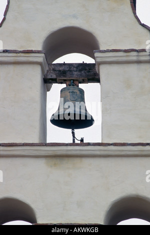 Kalifornien, Missionen, Glockenturm, Mission San Juan Bautista Stockfoto