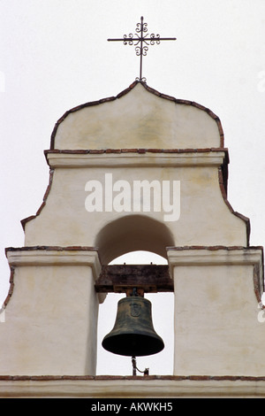 Kalifornien, Missionen, Glockenturm, Mission San Juan Bautista Stockfoto