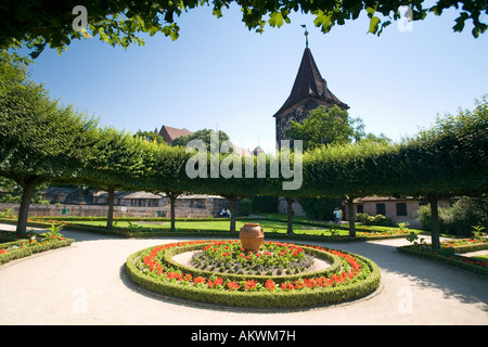 Deutschland, Nürnberg, Garten der kaiserlichen Burg Stockfoto