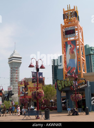 Clifton Hill Bereich der Niagara Falls, Ontario Kanada Stockfoto