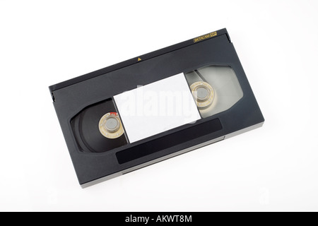 Betacam-Videokassette auf weißem Hintergrund Stockfoto