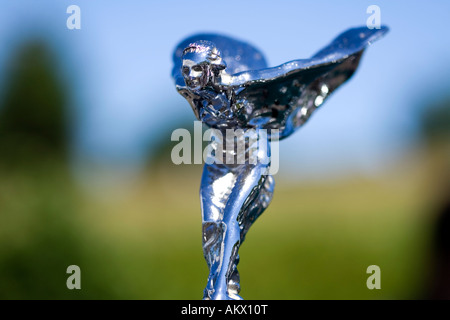 Kühlerfigur Chrom Stockfoto