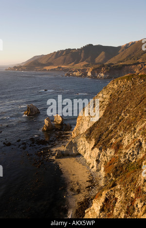 Blick nach Norden entlang der Big Sur Küste Big Sur California USA Stockfoto