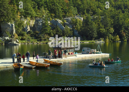 Aktivitäten an der Mohonk House Shawangunk Mountains südlichen Catskill Mountains New York State Stockfoto