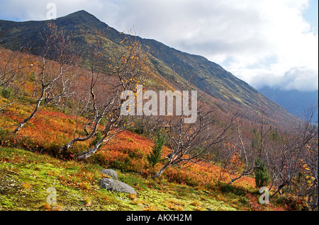 Chibiny Berge befinden sich in Russland im Gebiet Murmansk. Kola-Halbinsel, Russland Stockfoto